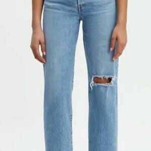 Levi's Ribcage Straight Ankle 30 Light wash